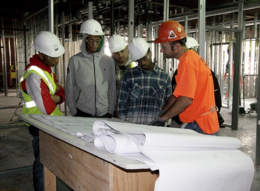 North Tech students tour Korte construction site