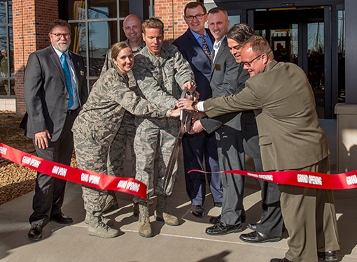 Ribbon cutting celebrated at Scott Air Force Base lodge