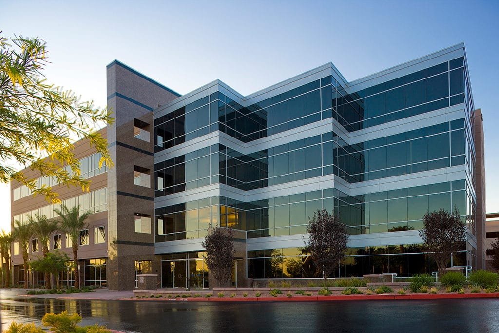 green building office exterior