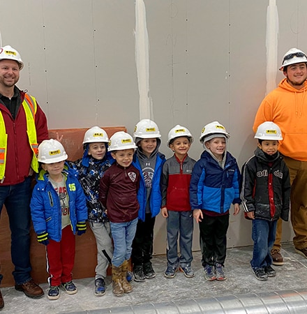 STEM students tour Korte site to see healthy, safe construction in action