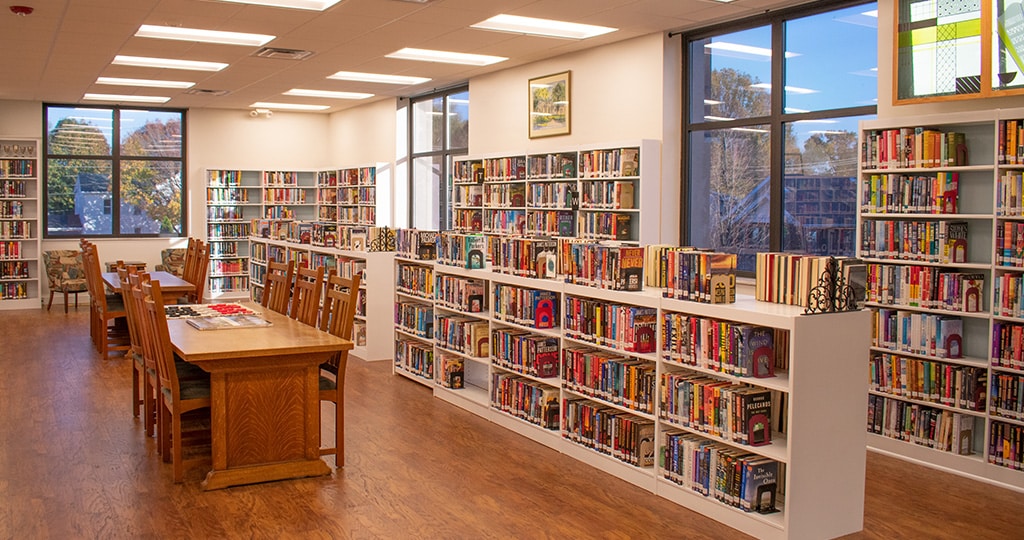 renovated library interior
