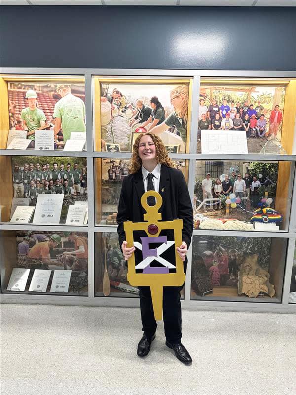 Emma poses for a photo.