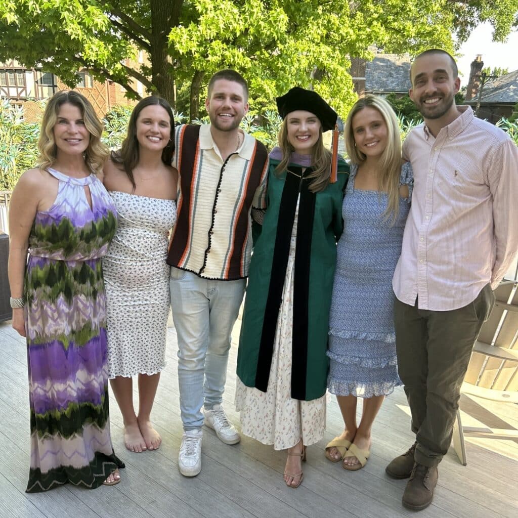 Macy and her family at graduation.