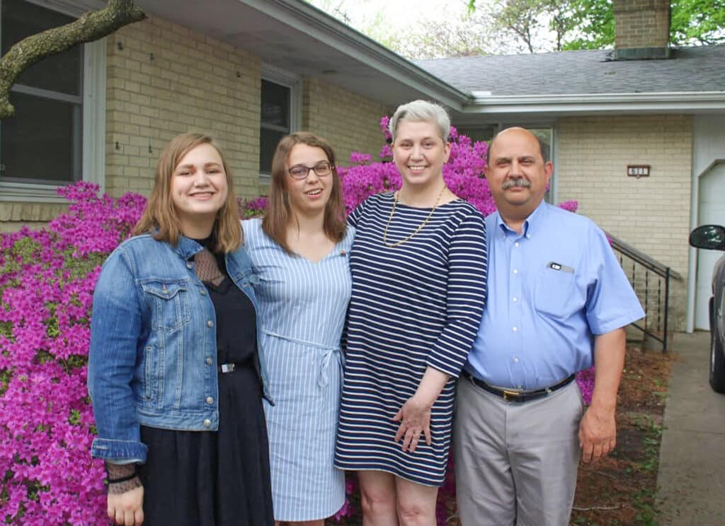Brian and his family.